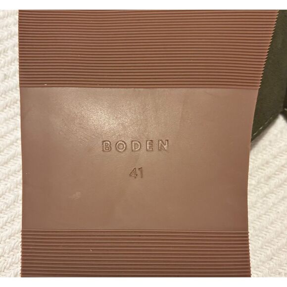 Boden Hardware Mule Footbed Sandal, Deep Olive, Sz 41 (9.5) NEW - Picture 9 of 9